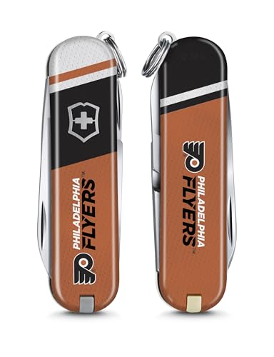 Swiss Army Knife - Compact 7 Function Pocket Tool, NHL Philadelphia Flyers