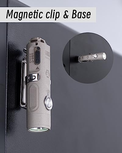 RovyVon A3 Pro Rechargeable Keychain Flashlight 650 Lumens - Variation B