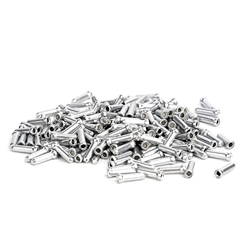 120 Pack Bicycle Cable End Caps - Aluminum Alloy Brake & Shifter Ferrules