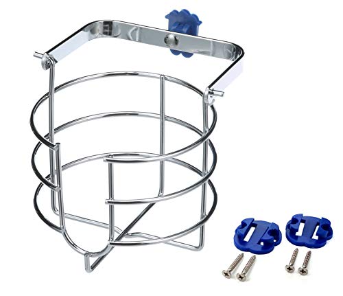 Seachoice Boat Beverage Holder with Thermal Insulator, Chrome Brass