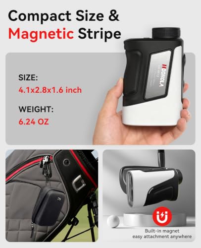 Golf Range Finder - 1200 Yards, Slope & Flag Lock, Waterproof