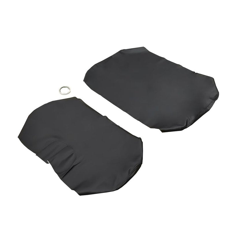 BuliBoao Golf Cart Front Seat Cover Set Staple On for E-Z-Go TXT Golf Cart, Microfiber Leather, Black