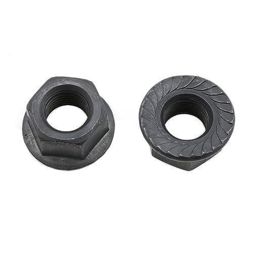 3/8 Inch Bicycle Wheel Axle Nut and Safety Washer Kit - 8 Pieces