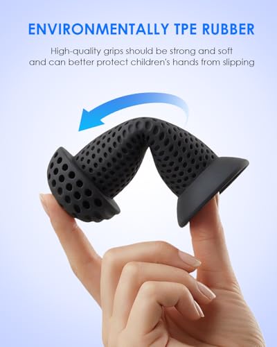 Kids Bike Grips - 100mm Bicycle Handlebar Grips - Black
