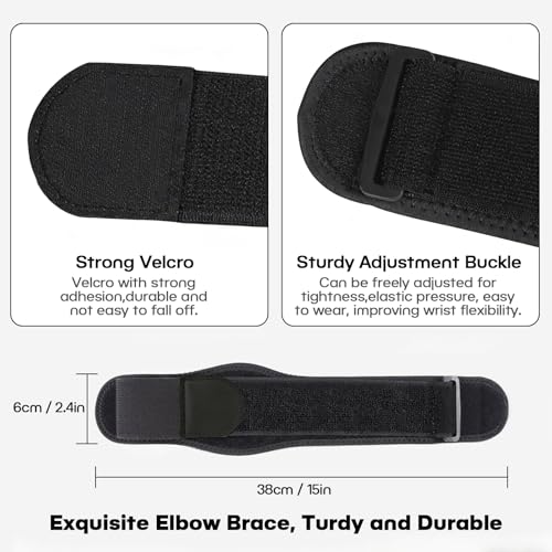 Adjustable Double Layer Elbow Brace for Pain Relief - 1 Pack