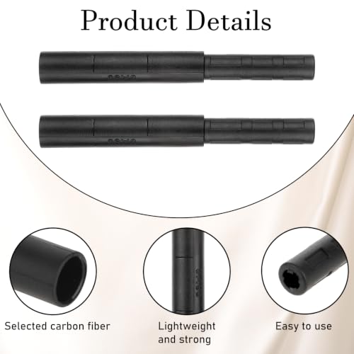 Eldraqth 8x Golf Club Shaft Extensions Carbon Fiber 5in, Putter/Iron