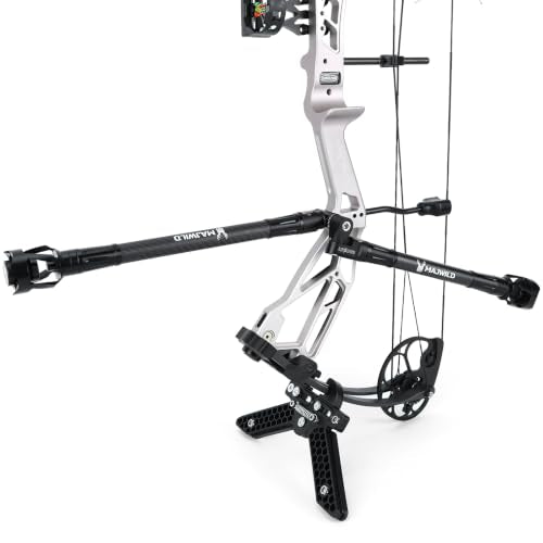 MAJWILD 8in Carbon Stabilizer for Compound Bows, Archery Balance & Vibration Dampening