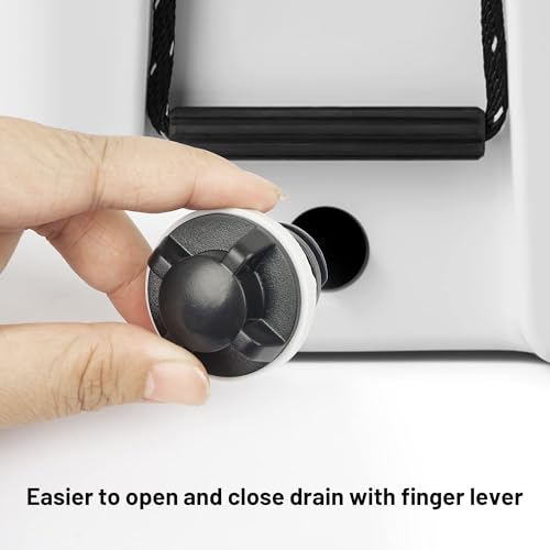 Cooler Drain Plug Replacement - 2 Pack for Yeti & RTIC - Black