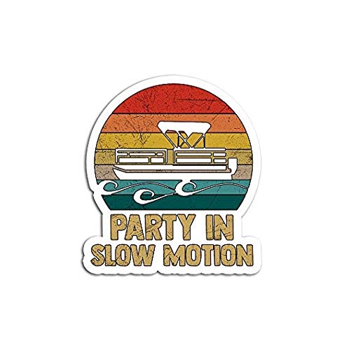 Dolphin Lake Pontoon Boat Vinyl Sticker - Waterproof Nautical Decal