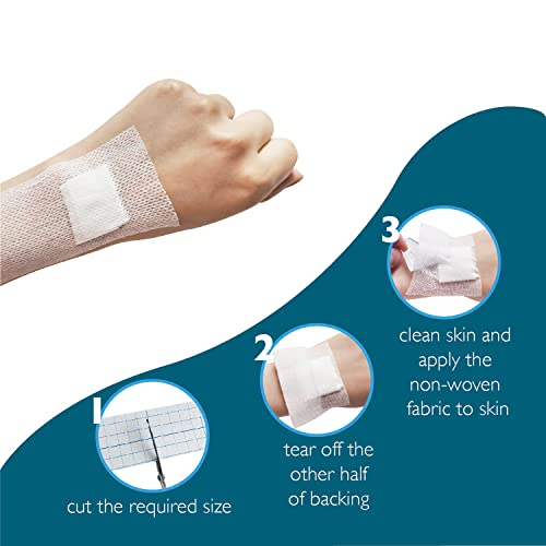 Adhesive Bandage Tape - Breathable Non-Woven Dressing, 2 Inch x 10 Yards