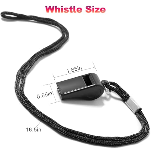 Soccer Referee Kit with Loud Whistle & Red Yellow Cards - Black Whistle+Cards Set