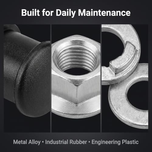 M12 E-Bike Hub Motor Lock Nut and Washer Kit - 12mm Shaft