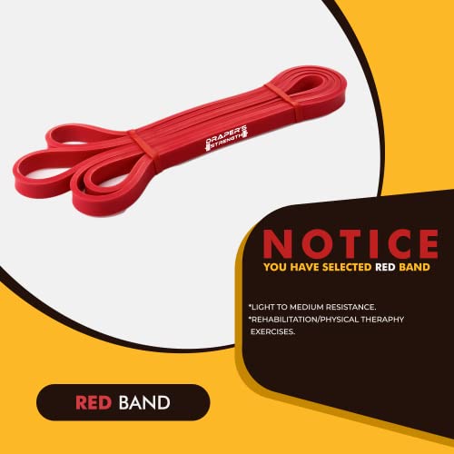 Heavy Duty Resistance Loop Bands for Powerlifting - #02 Red