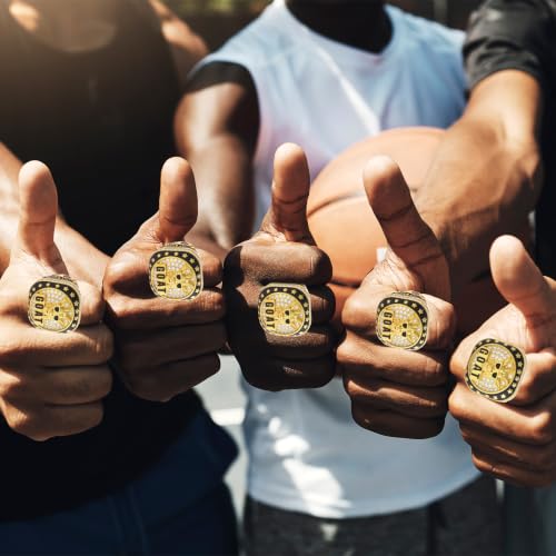 Championship Rings Bulk with Holder - 6 Goat Design