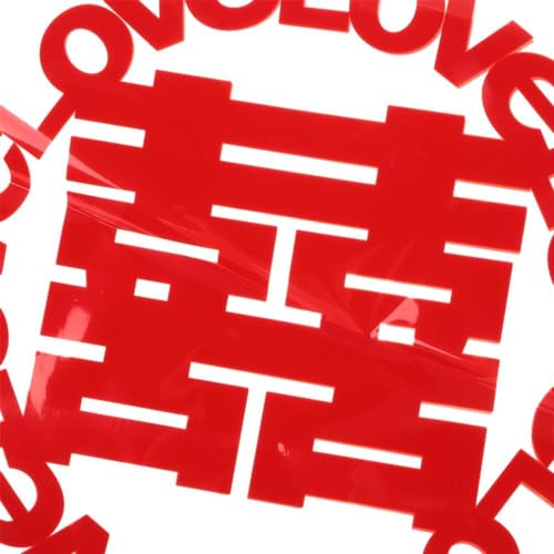 Chinese Traditional Wedding PVC Windows Stickers Peel and Paste Festival Decoration New House Layout Red Hi Words Paste Window