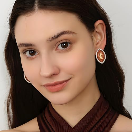 Football Earrings for Women - Hypoallergenic Game Day Jewelry