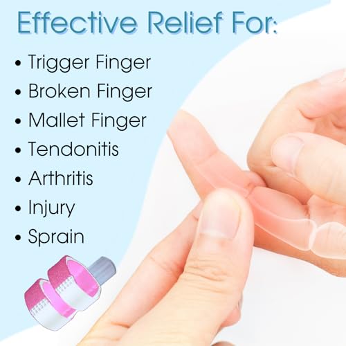 4-Piece Finger Splint Set for Pain Relief & Support
