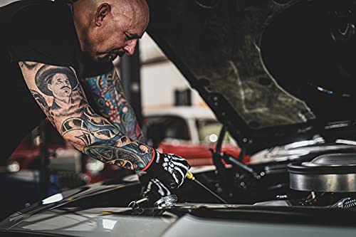 Foam Nitrile Mechanic Gloves - Large with Grip