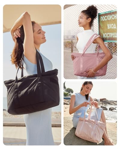 Women's Tote Bag with Zipper - Versatile Work & Travel Tote