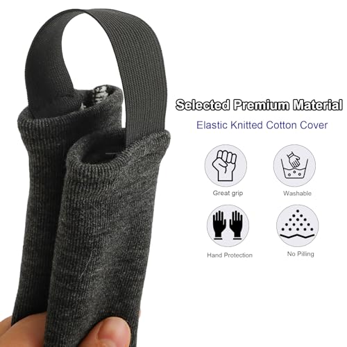 2-Pack Rower Handle Covers - Sweat-Absorbent Grip Cushions