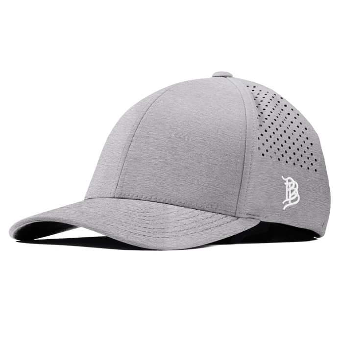 Branded Bills Bare Curved Performance Hat for Men - Heather Gray