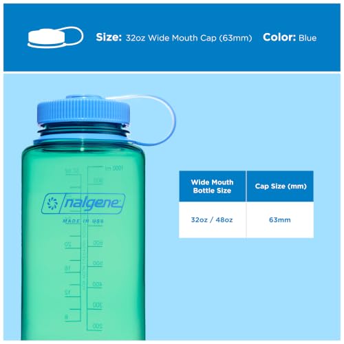 Wide Mouth Loop-Top Water Bottle - Blue