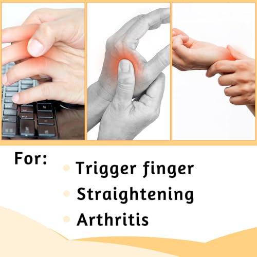 Adjustable Finger Splints - 4 Pack Finger Braces for Injury Recovery