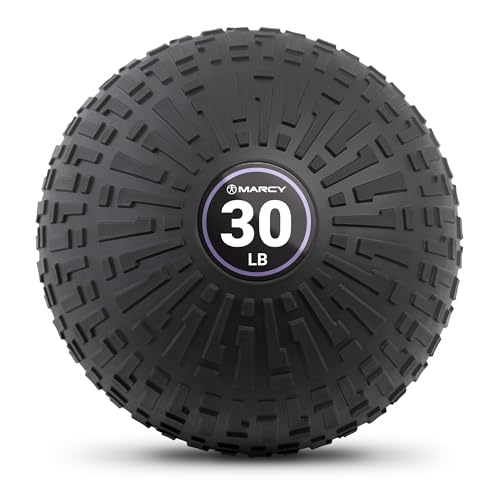 MARCY Slam Ball 30 lb Non-Bounce Medicine Ball with Textured Grip