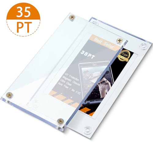 20 Pack Acrylic Trading Card Holders for Baseball & Football