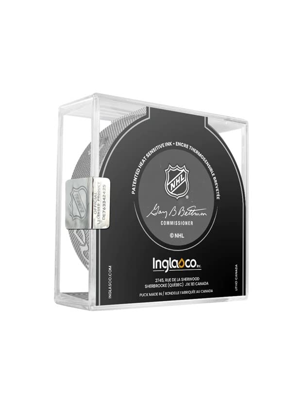 Pittsburgh Penguins Official Game Hockey Puck with Display Holder
