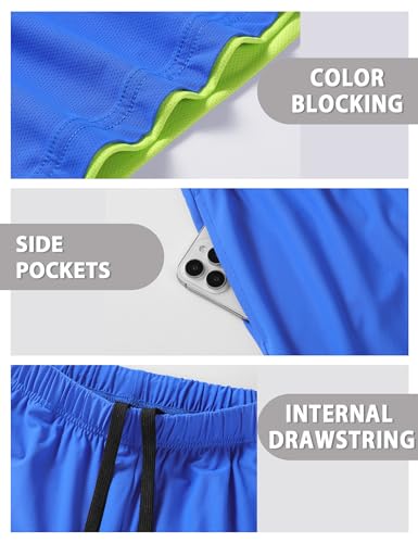 Boys Athletic Shorts - Quick Dry Active Sports Shorts for Kids