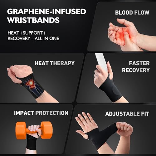 Adjustable Wrist Brace for Carpal Tunnel & Tendonitis - Black, Large