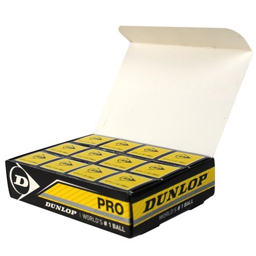 Pro XX Squash Ball - Black/Double Yellow Dot - 12 Balls