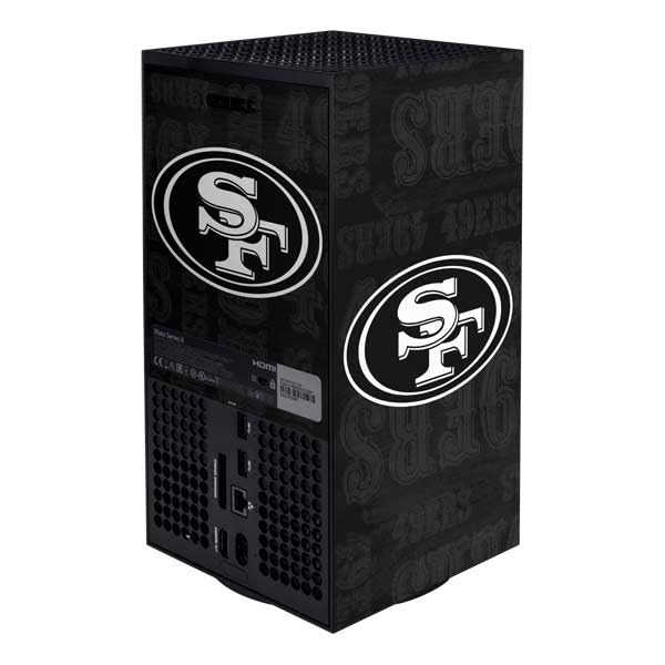 San Francisco 49ers Xbox Series X Skin - NFL Decal in Black & White