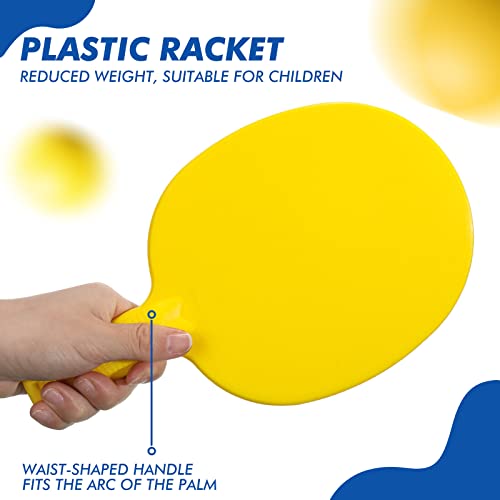 Classic 16Pcs Table Tennis Paddle Set – 8 Color Paddles, Plastic Rackets
