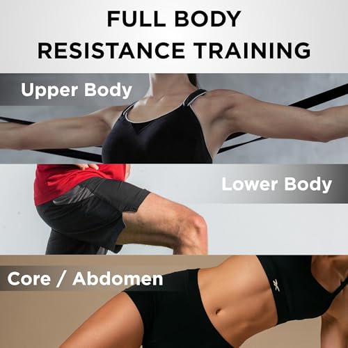 Professional Resistance Band Set - 7 Color 6 Ft Bands for Exercise
