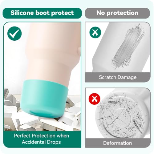 Silicone Boot Protector for YETI Rambler Tumbler - Teal, 2 Pcs