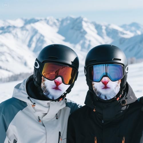 3D Cat Ski Balaclava Face Mask with Ears - Style 1