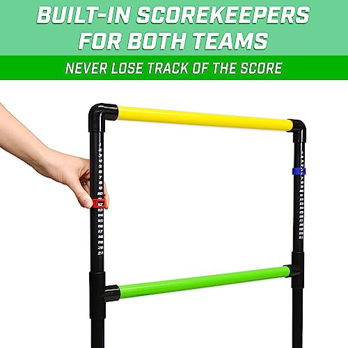 Ladder Toss Game Set with 6 Soft Rubber Bolo Balls & Carrying Case