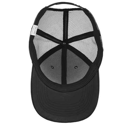Gelante Mesh Trucker Baseball Cap Snapback Hat Structured Front Panel