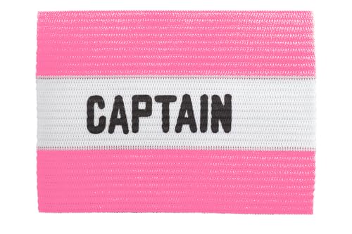 Youth Captain Armband - 3.5" Pink with White Stripe
