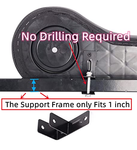 Black Golf Cart Rear Seat Arm Rests - Universal Fit for EZGO, Club Car, Yamaha - No Drilling Needed