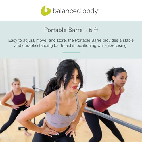 Portable Pilates Barre - 6 ft Home Gym Workout Equipment