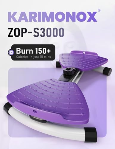 Waist Twister Machine Exercise with Digital Counter - Deep Purple
