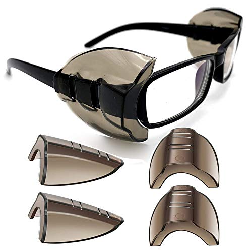 Safety Eyeglass Side Shields - Medium (2 Pairs) - Grey