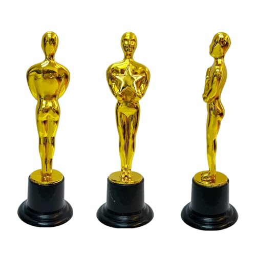Gold Award Trophy - 12-Pack 6" Durable Plastic Statues