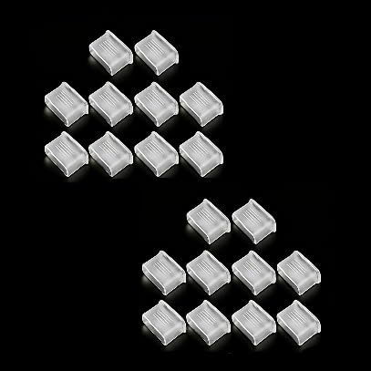 20 Pcs Clear Mouth Covers for Sports Whistles - Cushioned Grip