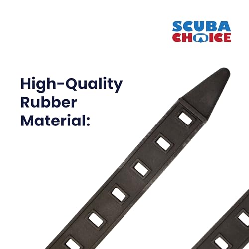 Diving Knife Straps - Adjustable Rubber Straps for Secure Fit