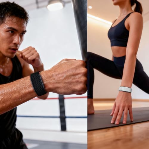Black Nylon Loop Compatible with Amazfit Helio Watch Strap - Overlay Cover