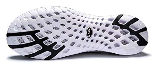 Men's Quick Drying Water Shoes - Lightweight Aqua Walk Shoes 10.5 - Light Grey
